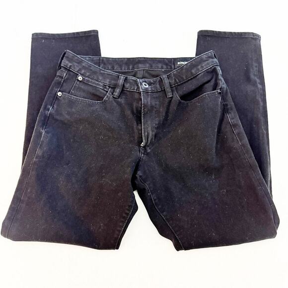 Bonobos Black Straight Leg Denim Jean Pants Stretch Waistband Size 32 x 33 - Picture 4 of 7